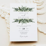 LANA Bohemian Watercolor Greenery Wedding Invitation<br><div class="desc">This wedding invitation features lush bohemian watercolor greenery and an elegant calligraphy font. This is the perfect invitation for your boho,  garden,  or winter wedding.</div>