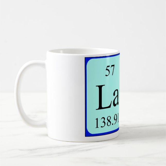 Lana periodic table name mug (Left)