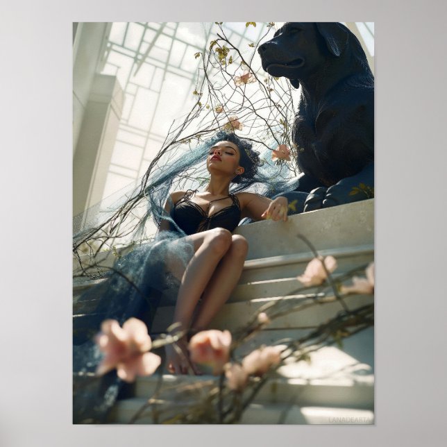 LanaDeArta Stylish Concept Fashion Girl Photo  Poster (Front)