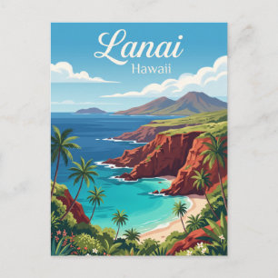 Lanai, Hawaii Postcard