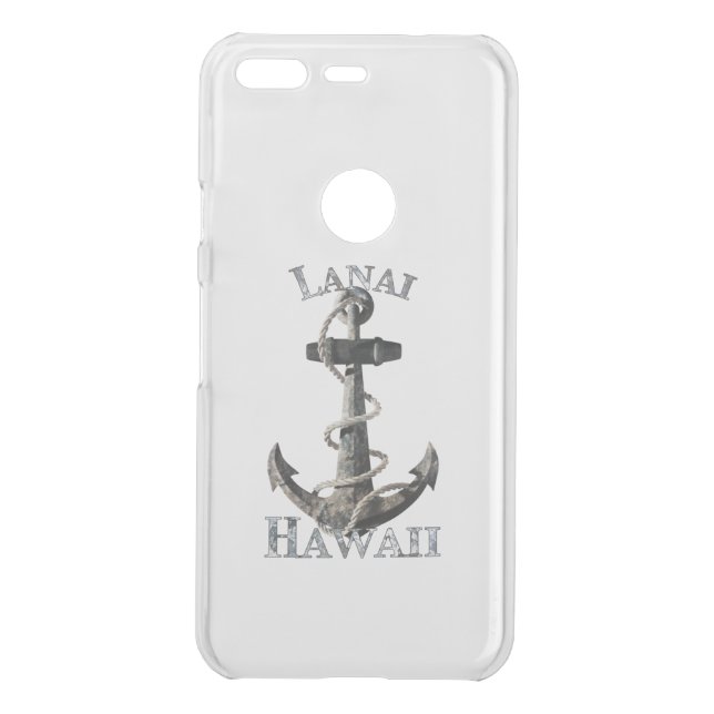 Lanai Hawaii Vacation Nautical Anchor Sailing Uncommon Google Pixel Case (Back)