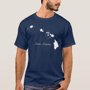 Lanai Hawaii With Hawaiian Islands T-Shirt