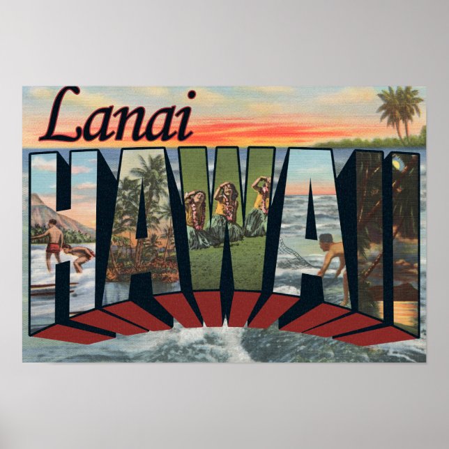 Lanai, HawaiiLarge Letter ScenesLanai, HI Poster (Front)