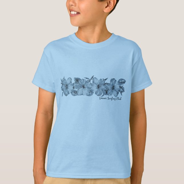 Lanai Surfing Club Hibiscus Tee (Front)