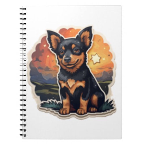 Lancashire Heeler at sunset Notebook