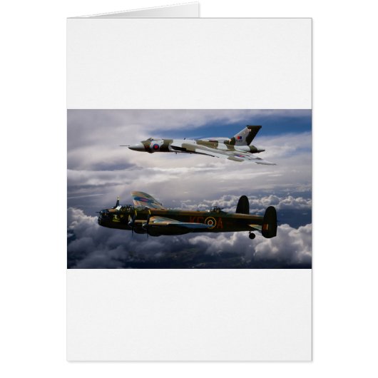 Lancaster and Vulcan XH558 Cards (Front)
