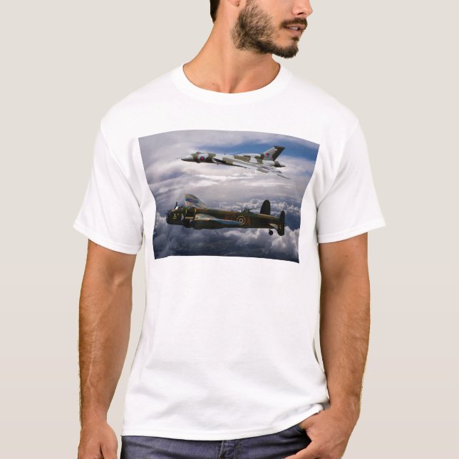 Lancaster and Vulcan XH558 T-Shirt (Front)