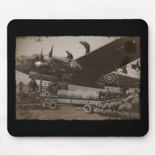 Lancaster Being Loaded with Bombs Mouse Pad
