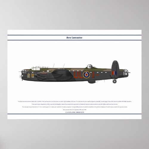 Lancaster BI 576 Squadron Poster