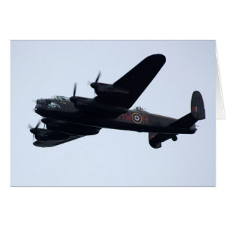 Lancaster Bomber In Flight. Cards