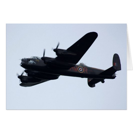 Lancaster Bomber In Flight. Cards (Front Horizontal)
