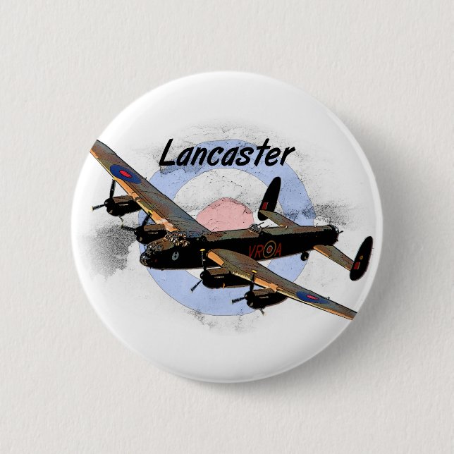 Lancaster Bomber Pinback Button (Front)