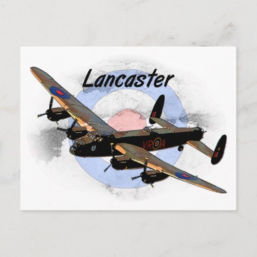 Lancaster Bomber Postcard