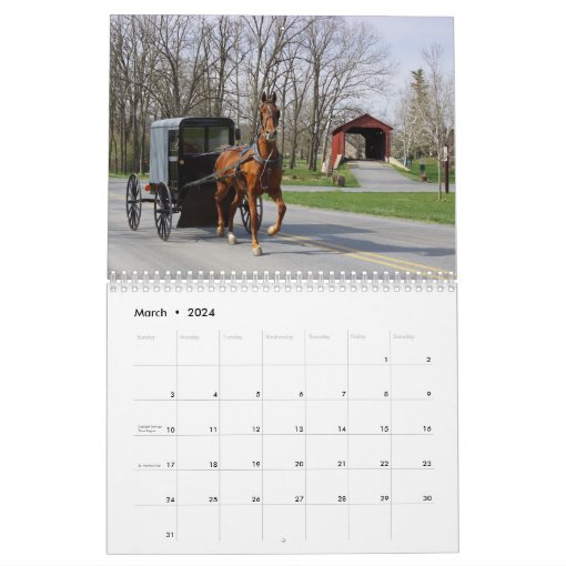 Lancaster County Amish Calendar Zazzle