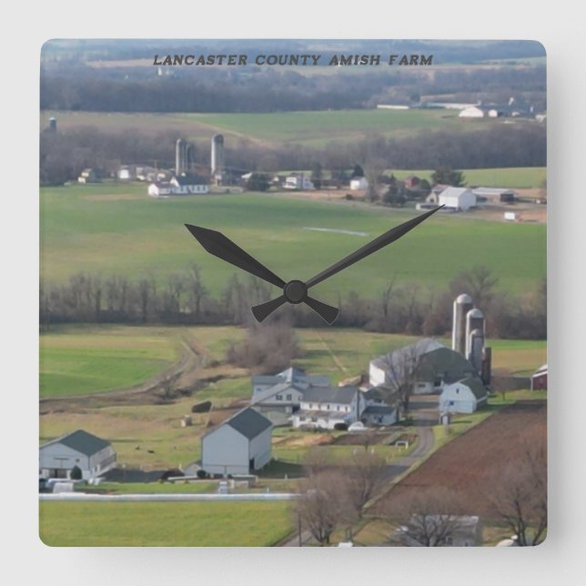 Lancaster County Amish Farm wall clock (Front)