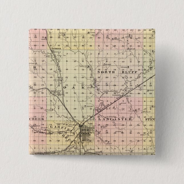 Lancaster County, Nebraska Button (Front)