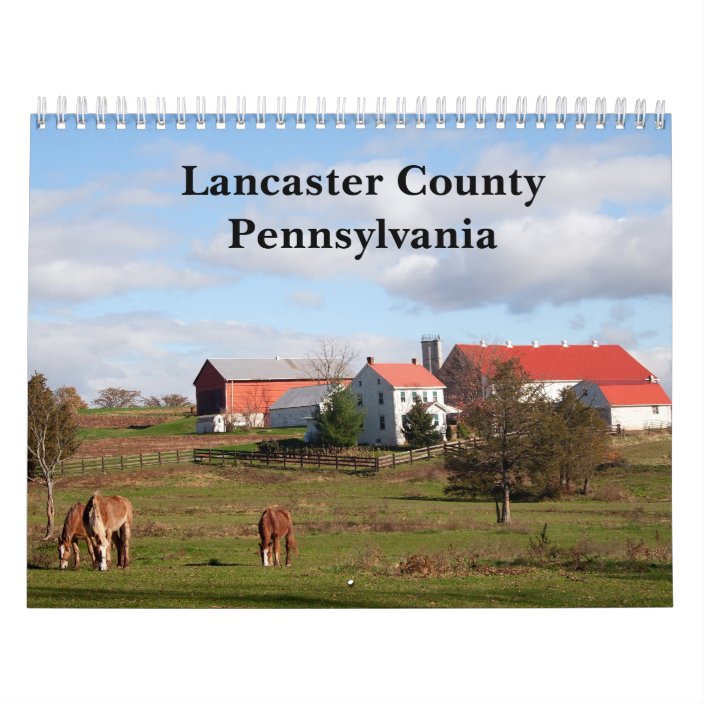 Lancaster County, Pennsylvania Calendar