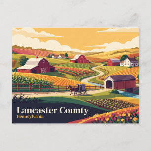 Lancaster County Pennsylvania Postcard
