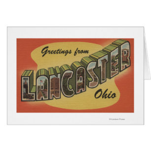 Lancaster, Ohio - Large Letter Scenes Cards