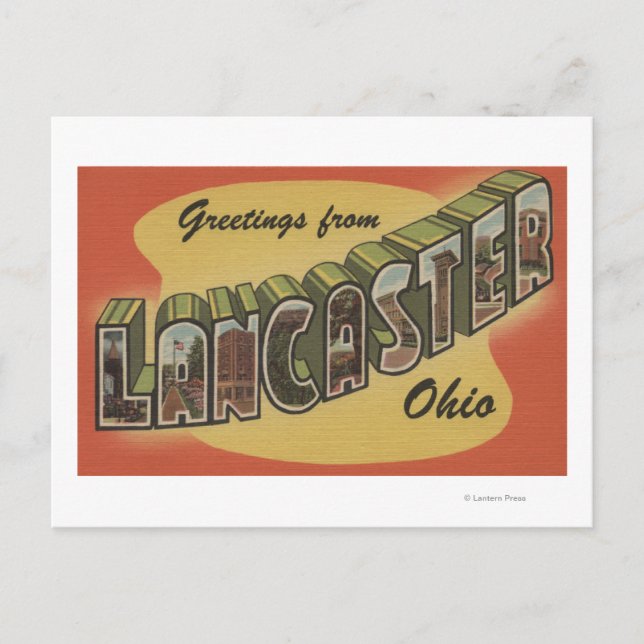 Lancaster, Ohio - Large Letter Scenes Postcard (Front)