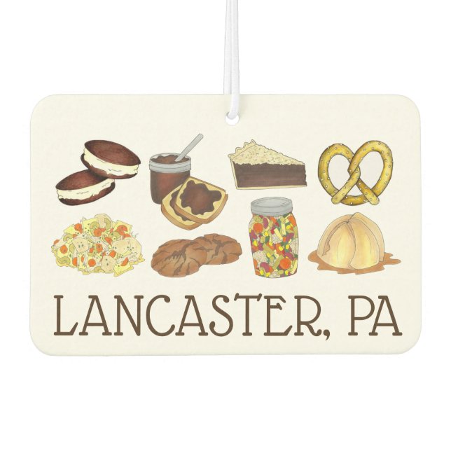 Lancaster, PA Pennsylvania Dutch Amish Foods Air Freshener (Front)