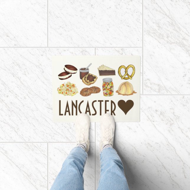 Lancaster, PA Pennsylvania Dutch Amish Foods Doormat (Indoor)