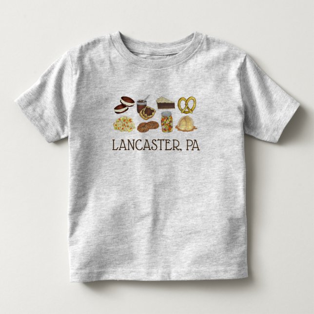 Lancaster, PA Pennsylvania Dutch Amish Foods Toddler T-shirt (Front)