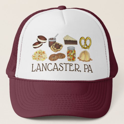 Lancaster PA Pennsylvania Dutch Amish Foods Trucker Hat