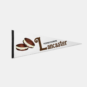 Lancaster PA Pennsylvania Dutch Whoopie Pies Pennant Flag