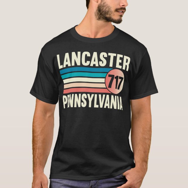 Lancaster Pennsylvania 717 Area Code T-Shirt (Front)