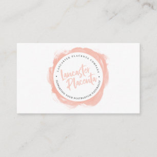 Lancaster Placenta Thank You Business Card