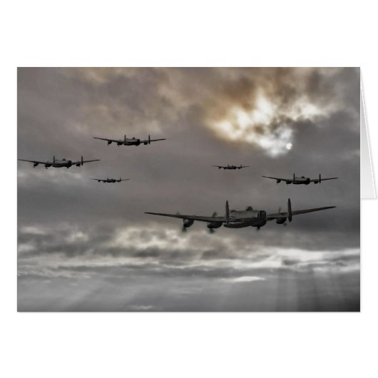 Lancaster Raid Cards (Front Horizontal)
