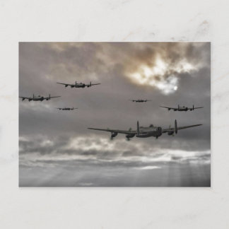 Lancaster Raid Postcard