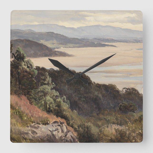 Lancaster Sands Square Wall Clock (Front)