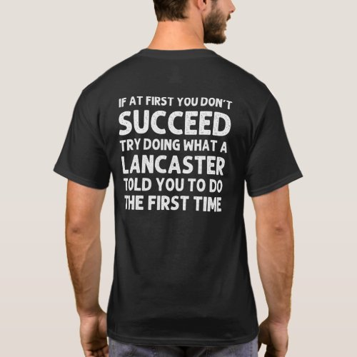 Lancaster Surname Family Tree Birthday Reunion Ide T_Shirt