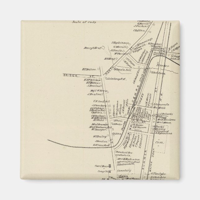 Lancaster, town of Lancaster Magnet (Front)