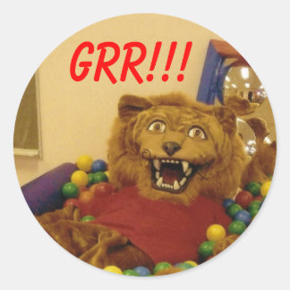 lance 1, GRR!!! Classic Round Sticker