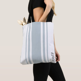 Lance Minimalist Stripes Monogram Tote Bag