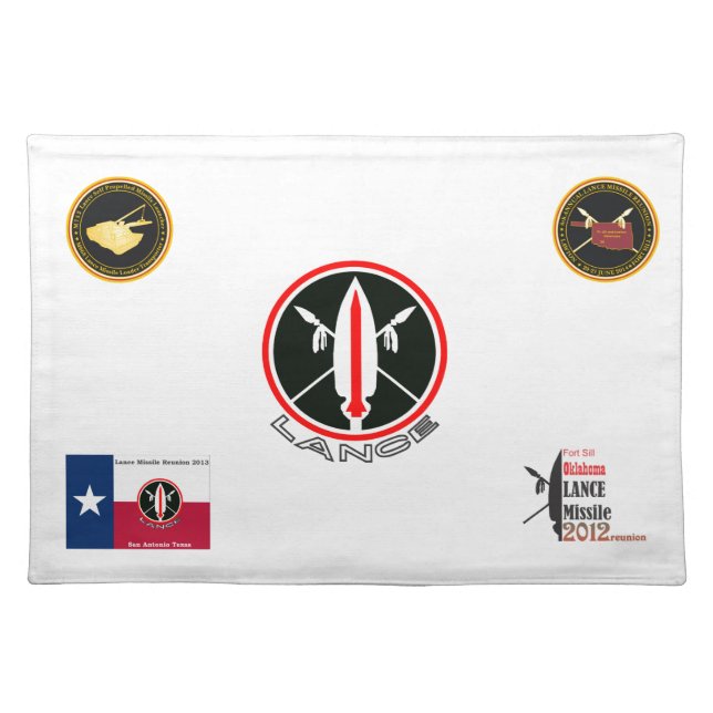Lance Missile Emblems Placemat (Front)