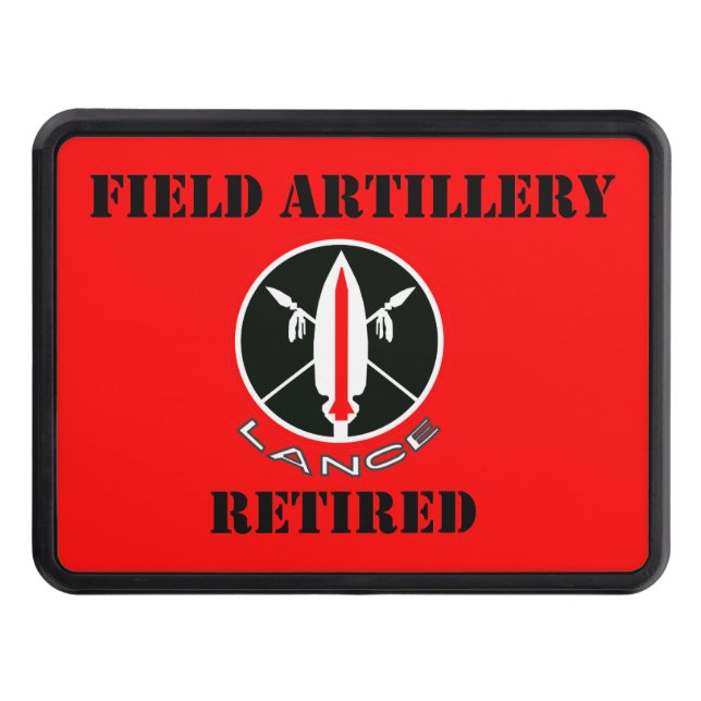 Lance Missile Field Artillery Retired Trailer Hitch Cover (Front)