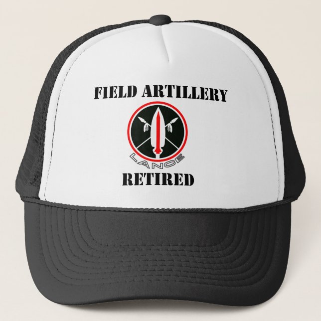 Lance Missile Field Artillery Retired Trucker Hat (Front)