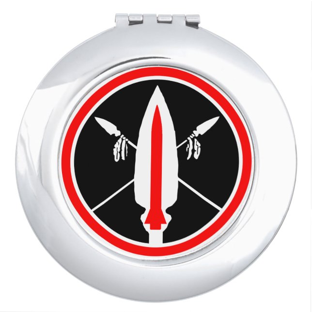 Lance Missile Round Compact Mirror Mirror For Makeup (Front)