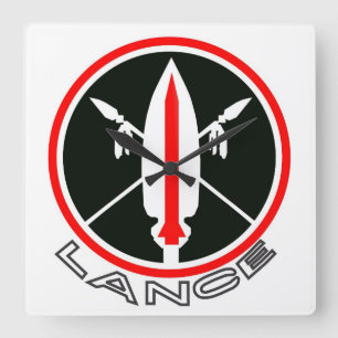 Lance missile wall clock