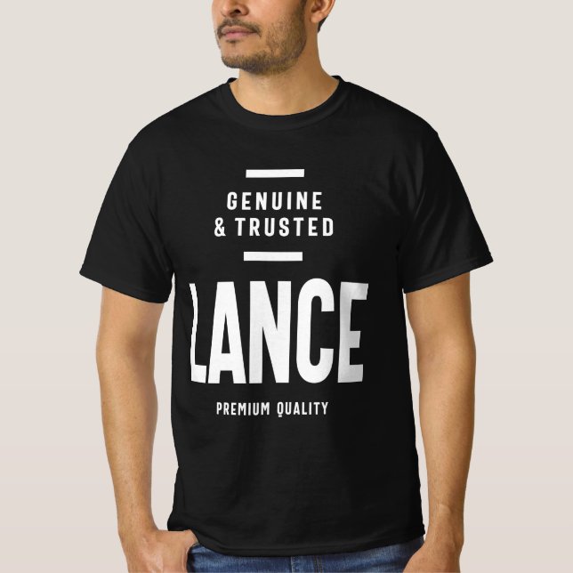 Lance Personalized Name T-Shirt (Front)