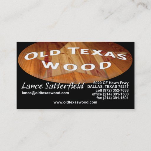 Customizable Lance Satterfield Business Card