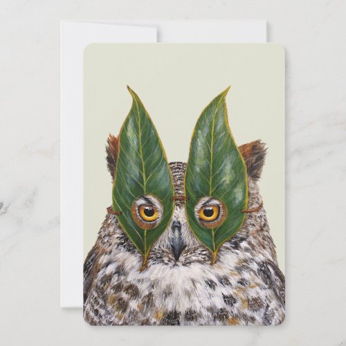 Lance the owl flat card