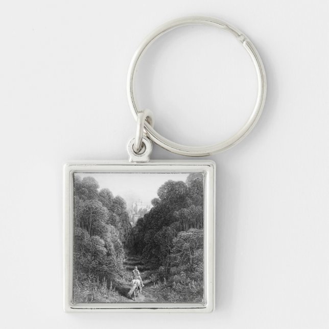 Lancelot approaches the Castle at Astolat Keychain (Front)