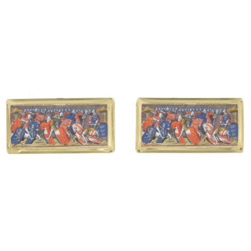 Lancelot of the Lake in the Tournament of Camelot  Cufflinks