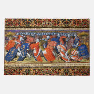 Lancelot of the Lake in the Tournament of Camelot Doormat