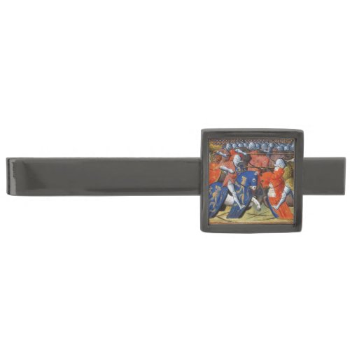 Lancelot of the Lake in the Tournament of Camelot  Gunmetal Finish Tie Bar